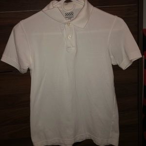 Boys white polo shirt